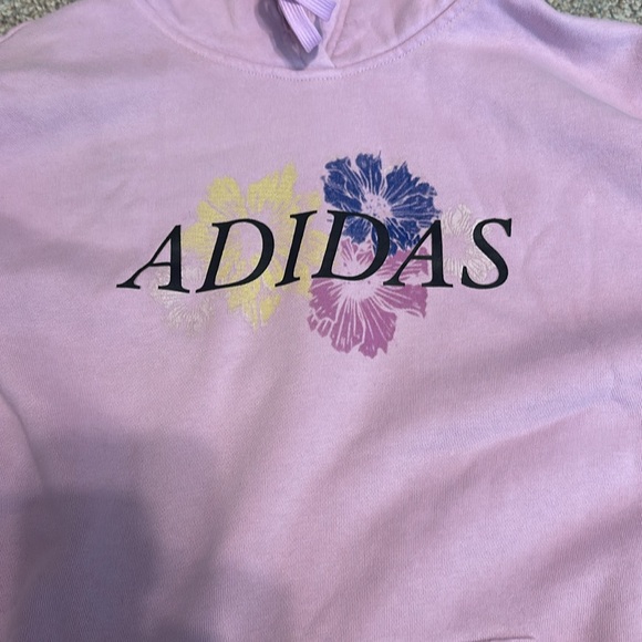 Adidas hoodie one tiny blue stain on string - Picture 2 of 4